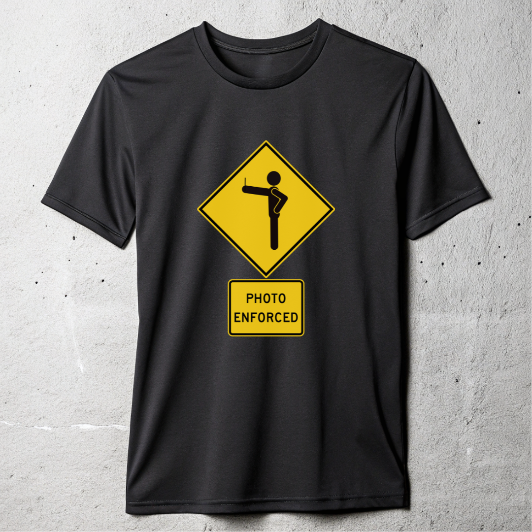 Selfie Photo Enforced T-shirt
