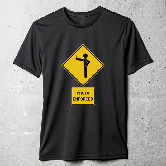 Selfie Photo Enforced T-shirt
